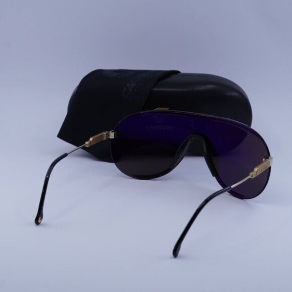 Carrera SUPERCHAMPION 2M2 2K Sunglasses Gold/Black Shield Frame, Grey AR Lenses - Picture 11 of 11